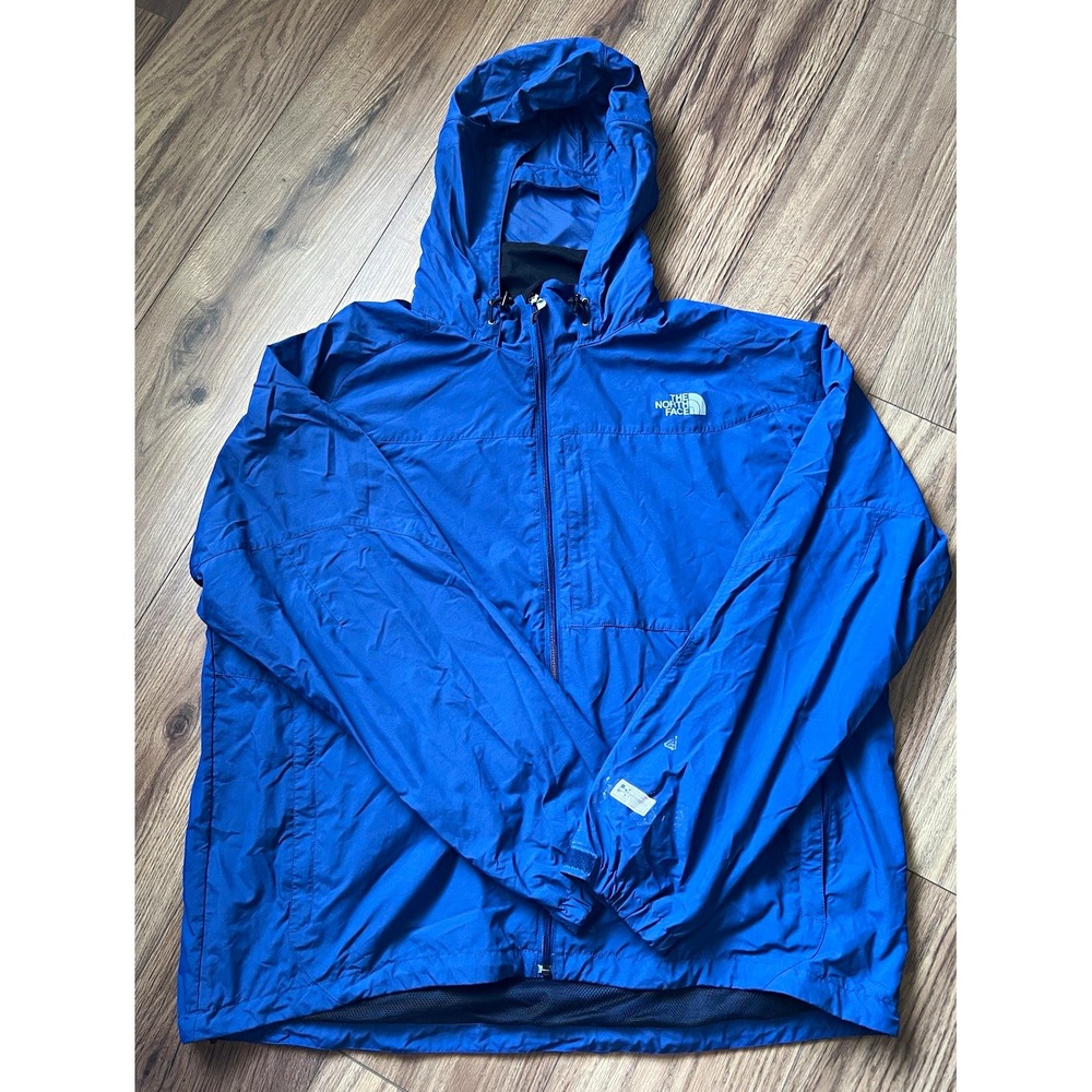 The North Face Hydrenalite Wind Jacket Mens XXL Blue Hooded Windbreaker